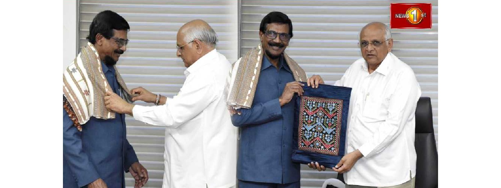 டில்வின் சில்வா - குஜராத் முதலமைச்சர் சந்திப்பு